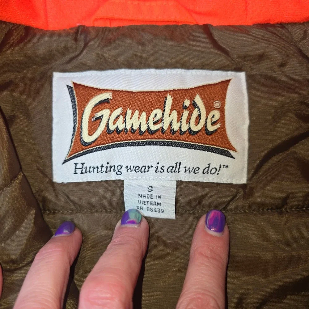 Gamehide Bright Orange Hunting Winter‎ Jackets Kids Small Hunter Hide